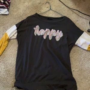 Long sleeve happy shirt